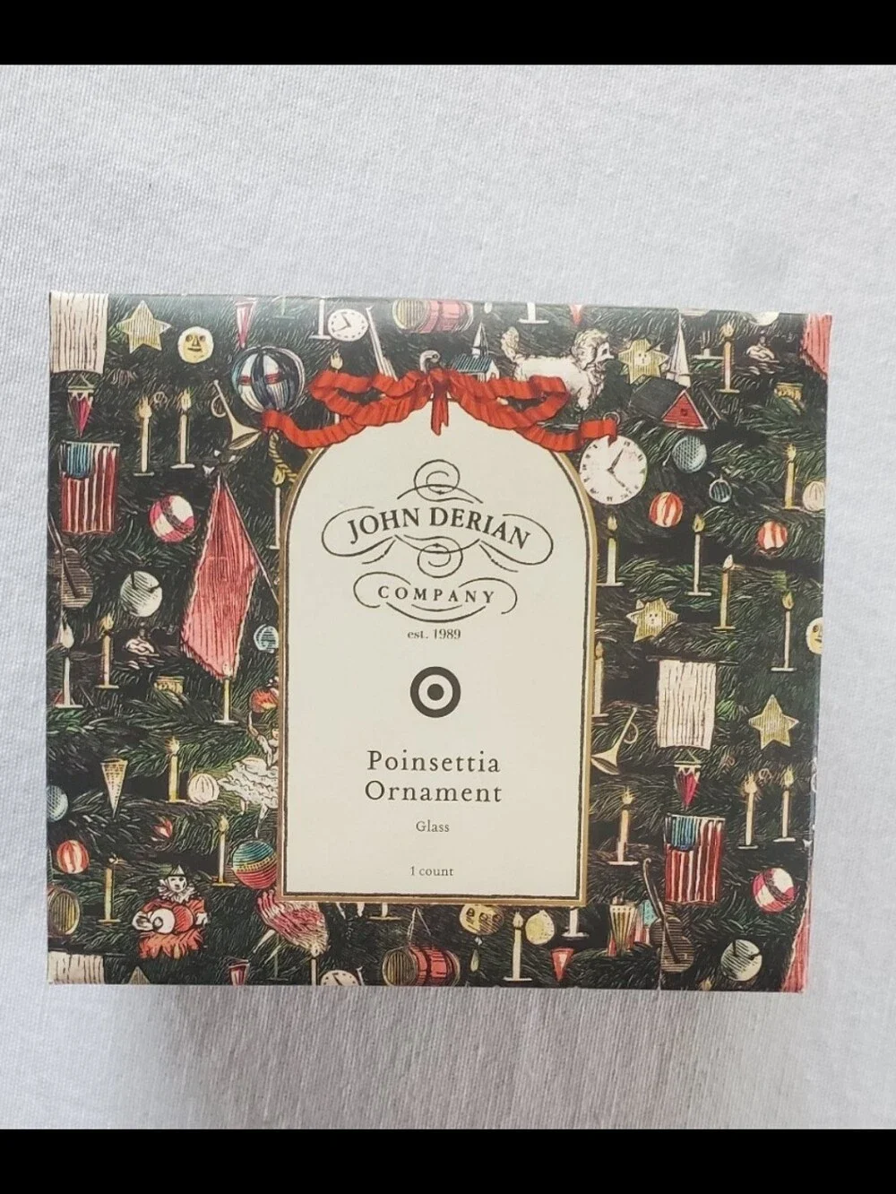 Target poinsettia ornament